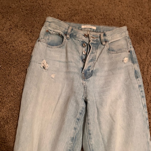 Pink Top and Light Blue Ripped Jeans - Picture 6 of 7